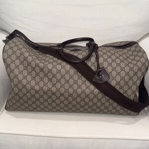 Gucci Monogram GG canvas Duffel Bag with detachable strap